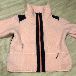 Soft pink under armor puffer jacket